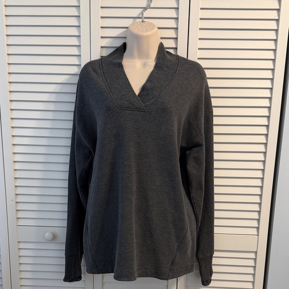 ATHLETA CLARITY FLEECE SWEATSHIRT - Picture 3 of 5